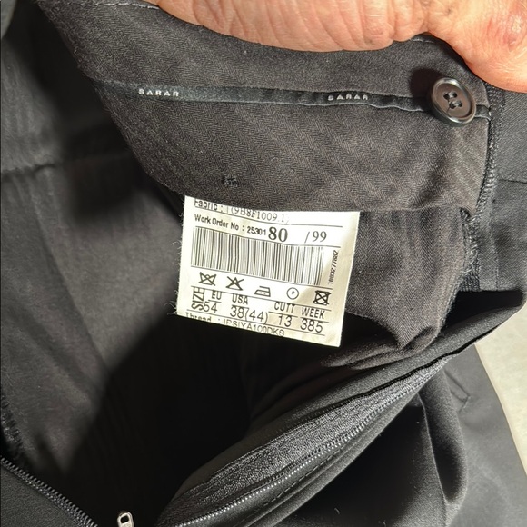 Men's Black Dress Pants, SARAR, wool, From TV Series wardrobe - Picture 5 of 6